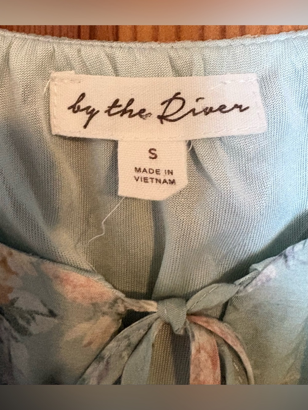 By the River Floral Smocked Tiered Midi Sundress w Vintage Cream & Pink Floral - Picture 2 of 16